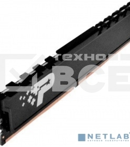 Оперативная память Patriot Signature, DDR4, 4GB (1x4 GB), 2400 MHz, CL17, радиатор, чёрный