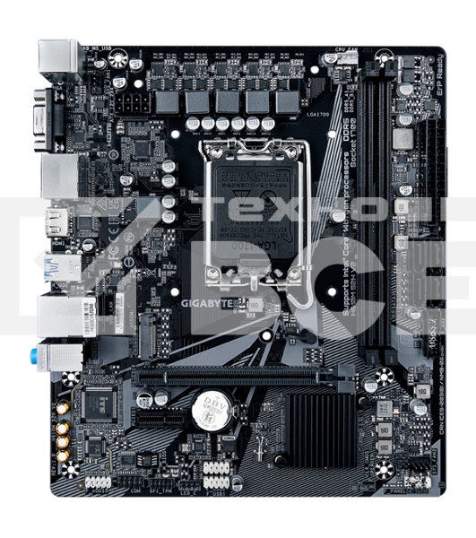 Материнская плата Gigabyte H610M S2H V2, LGA 1700, Intel H610, 2xDDR5, 4xSATA, 1xM.2, 1xPCIe 4.0 x16, 1xPCIe x1, 1xHDMI, 2xDP, 1xD-Sub, 1x 1Gb LAN, 2xUSB-A 3.2 Gen 1, 4xUSB-A 2.0, 3x 3.5 мм, 7.1, mATX