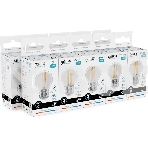 Лампа филам. Gauss Filament 12Вт цок.:E27 шар св.свеч.бел.нейт. (упак.:10шт) (52222), фото5