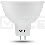 Лампа светодиодная Gauss Black 7Вт цок.:GU5.3 рефлек. 220B 4100K св.свеч.бел.нейт. MR16 (упак.:10шт) (101505207), фото2