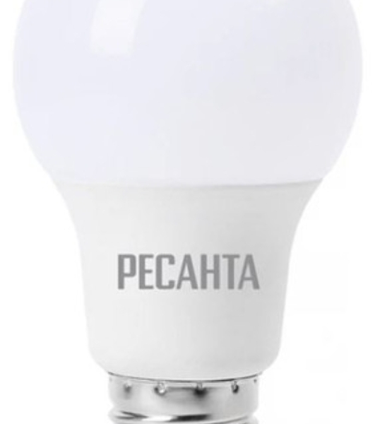 Лампа светодиодная Ресанта LL-R-A60-9W-230-4K-E27 груша, 9 Вт, нейтр., Е27