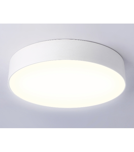 Потолочный светодиодный светильник Ambrella light FV5523 WH белый LED 35W 3000K D300*58 (Без ПДУ)