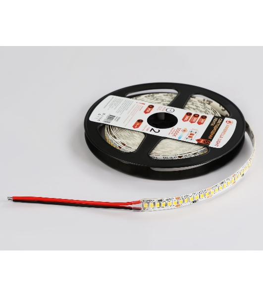 Светодиодная лента Ambrella light GS3401 2835 240Led/ 20W m/ 24V IP20 3000K/ 5000*10*1.2mm (2 конт.)