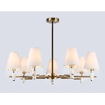 Люстра Ambrella light LH75045/7 BS/WH латунь/белый E14*7 max 40W D840*580, фото7