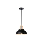 Светильник Ambrella light TR8192 BK/LW черный/светлое дерево E27 max 40W D290*900, фото3