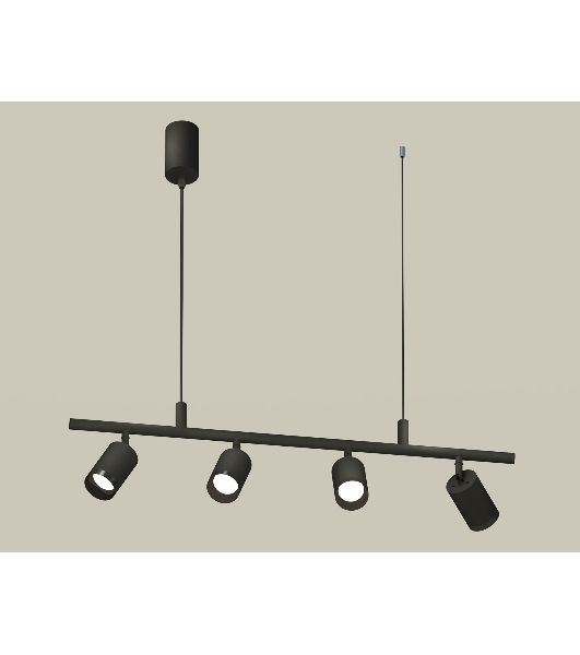 Светильник Ambrella light XB9002100/4 SBK/PBK черный песок/черный полированный MR16 GU5.3 (С9002, С6313, N6131)