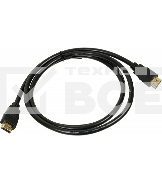 Кабель аудио-видео High Speed HDMI (m)/HDMI (m) 1.5м. позолоченные контакты черный