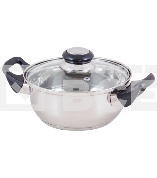 Кастрюля BAK-S-01 из нерж стали с крышкой
