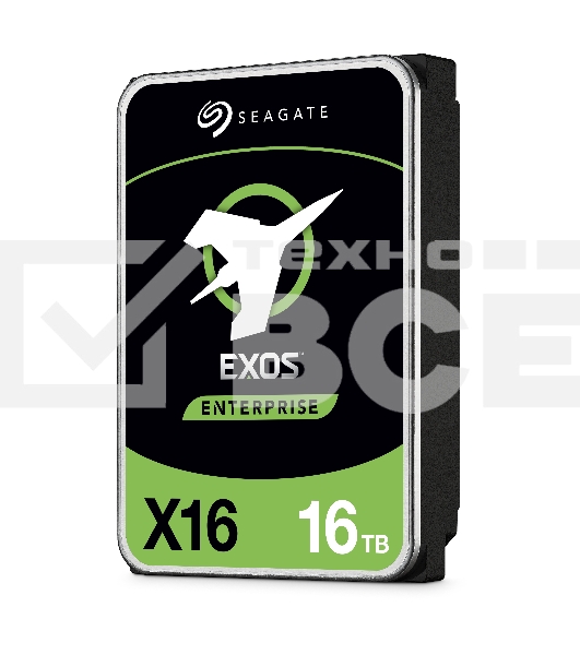 Жесткий диск Seagate 16Tb, ST16000NM002G, SAS Exos X16, 7200 rpm, 256Mb buffer