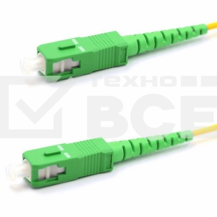 Патч-корд оптический соединительный (SM), 9/125 (OS2), SC/APC-SC/APC, (Simplex), LSZH, 3м