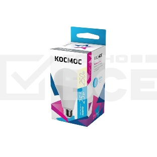 Лампа светодиодная A65 25Вт 3000К E27 220В КОСМОС LkecLED25wA65E2730