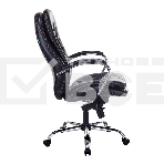 Кресло руководителя Бюрократ T-9950/BLACK-PU сиденье черный, искусственная кожа, крестовина хром, фото6