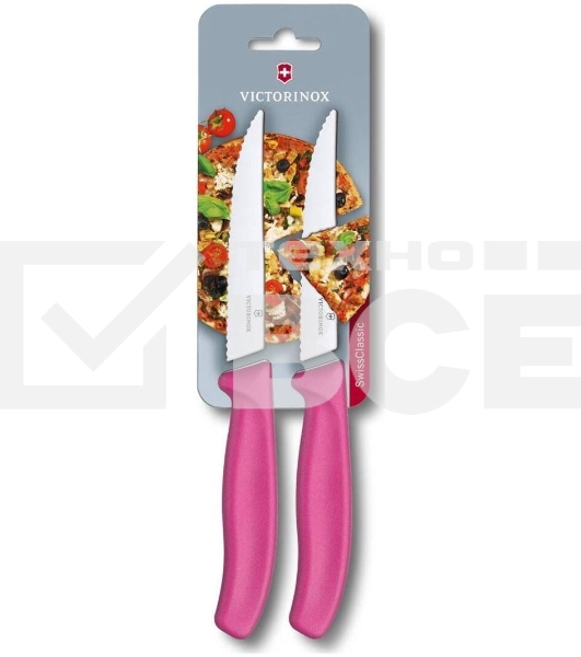 Набор ножей кухон. Victorinox Swiss Classic (6.7936.12L5B) компл.:2шт розовый блистер