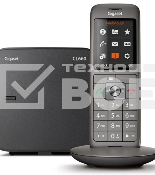Р/Телефон Dect Gigaset CL660A черный автооветчик АОН