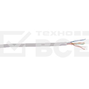 Кабель IEK витая пара U/UTP категории 5E 4 пары PVC 1м сер. GENERICA (305м)