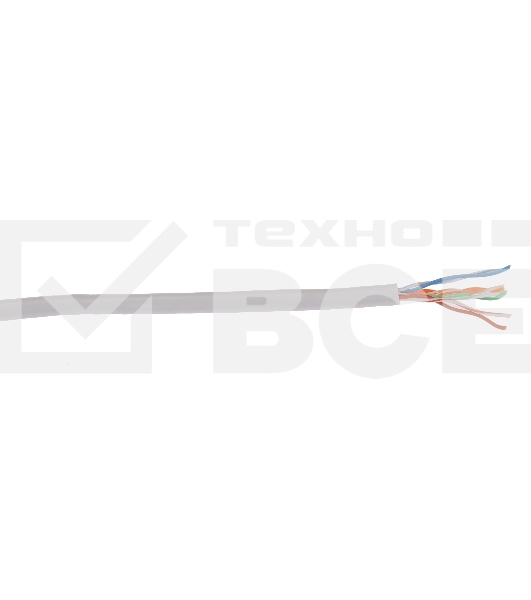 Кабель IEK витая пара U/UTP категории 5E 4 пары PVC 1м сер. GENERICA (305м)