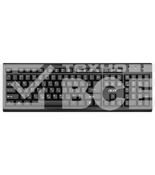 Клавиатура + мышь Acer OKR120 клав:черный мышь:черный USB беспроводная Multimedia