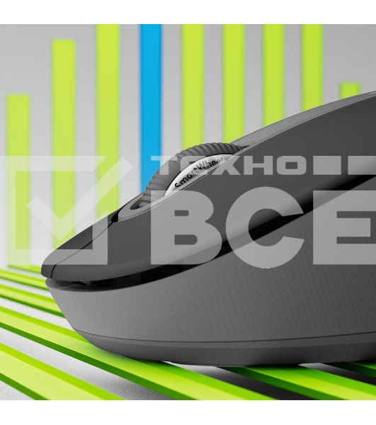 Мышь беспроводная Logitech Signature M650 L LEFT графитовый, 4000 dpi, радиоканал, Bluetooth, USB, кнопки - 5