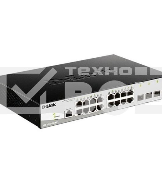Управляемый коммутатор 2 уровня с 16 портами D-Link DGS-1210-20/ME/B1A 10/100/1000Base-T и 4 портами 1000Base-X SFP