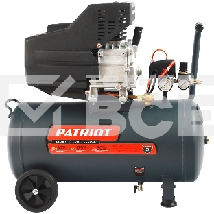 Компрессор Patriot поршневой масляный Professional 50-340, 340 л/мин, 8 бар, 2000 Вт, 50 л, быстросъемный 1/4