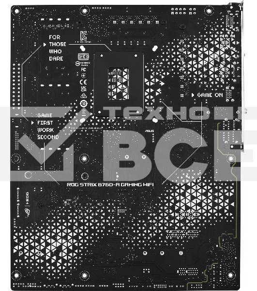 Материнская плата ASUS ROG STRIX B760-A GAMING WIFI, LGA 1700, Intel B760, 4xDDR5, 4xSATA, 3xM.2, 1xPCIe 5.0 x16, 1xPCIe 3.0 x4, 1xHDMI, 1xDP, 1x 2.5Gb LAN, 1xUSB-A 3.2 Gen 2, 2xUSB-A 3.2 Gen 1, 4xUSB 2.0, 5x3.5 мм, 7.1, Standard-ATX