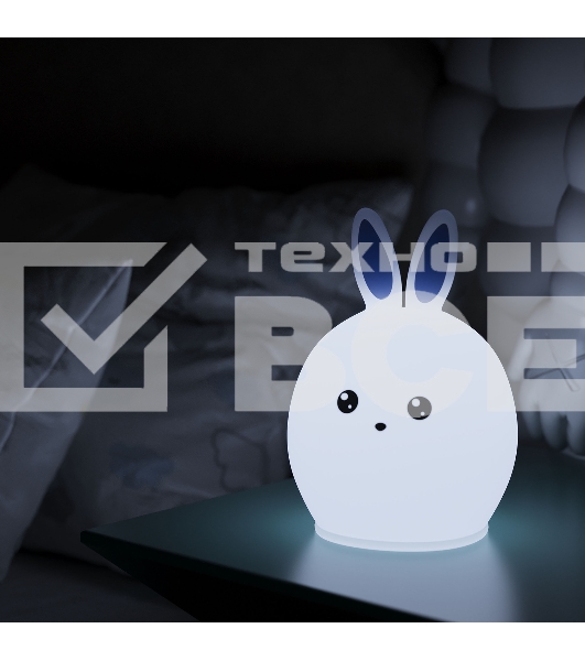 Ночник Gauss NN301 кролик белый