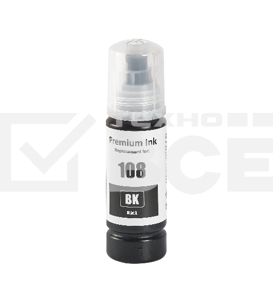 Контейнер с чернилами Sakura C13T09C14A (108 BK) для Epson, черный, 70 мл.