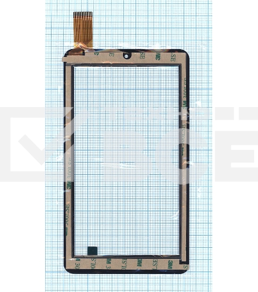 Сенсорное стекло (тачскрин) FPC-TP070255(X71)-01, черное