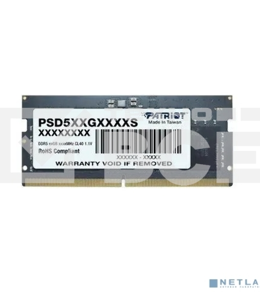 Оперативная память Patriot, DDR5, 32GB (1x32 GB), 4800 MHz, CL40 SO-DIMM