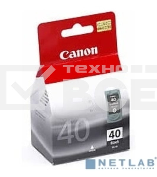 Картридж струйный PG-40Bk (0615B025), для Canon MP150/170/450/iP2200/iP1600, черный, 16ml