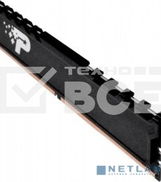 Оперативная память Patriot Signature, DDR4, 4GB (1x4 GB), 2400 MHz, CL17, радиатор, чёрный