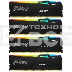Оперативная память Kingston Fury Beast, DDR5, 64GB (4x16GB), 5200MHz, CL40, с радиаторами, RGB, черный, фото4