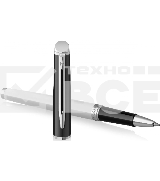Ручка роллер Waterman Hemisphere Colour Blocking (2202845) черн/белый F черн. черн. подар.кор.