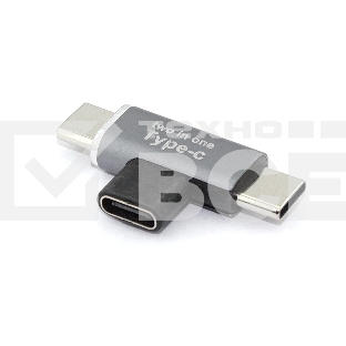 Переходник Type-C мама на 2 папа