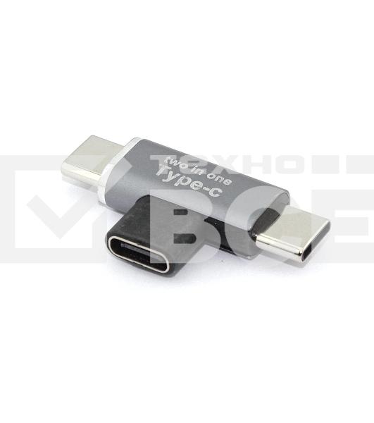 Переходник Type-C мама на 2 папа