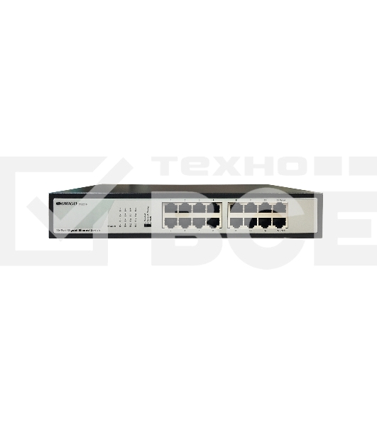 Коммутатор ORIGO Unmanaged Switch, 16x1000Base-T, 19 Rackmount Kit