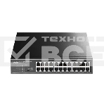 Коммутатор 24-Port 10/100 Mbps Switch, 24 10/100 Mbps RJ45 Ports, Switch/VLAN/Extend working mode DIP switch, Rack-mountable Steel Case, Power Saving, Plug & Play, Rack-Mount kits included, фото 1