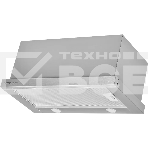 Встраиваемая вытяжка Kuppersberg SLIMTURBO 60 X, ширина 60 см, отвод/рециркуляция, 1500 м3/час, механическое управление, 3 скорости, освещение 2х2 Вт, металлические жироулавливающие фильтры, угольный фильтр KF-ES (опция), 63.4 дБ, обратный клапан, шхвхг:5, фото2