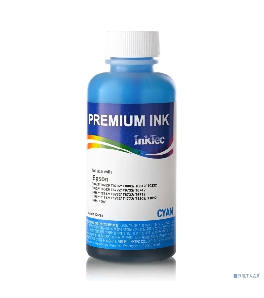 Чернила Epson R270, E0010 (InkTec) T0822, C, 0,1л (оригинальная фасовка)
