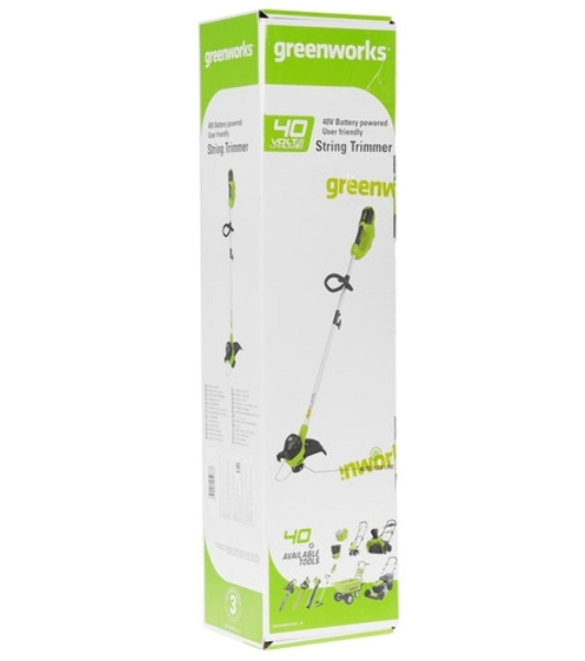 Триммер аккумуляторный GREENWORKS G40LT30, 40 В, 4 Ач без аккумулятора, без ЗУ