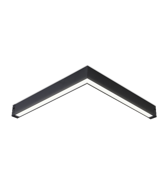 Светильник светодиодный угловой для шинопровода Magnetic Ambrella light GL1299 BK черный IP20 24W 3000K-6400K 220V 120° 342*367*42 (Без ПДУ)