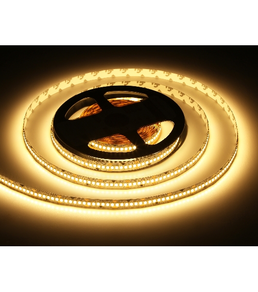 Светодиодная лента Ambrella light GS3401 2835 240Led/ 20W m/ 24V IP20 3000K/ 5000*10*1.2mm (2 конт.)