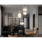 Светильник Ambrella light LH53143/3 BK/WH черный/белый 19W 3000K D330*1630, фото3