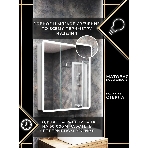 Зеркальный шкаф Bau Stil 70х80, LED подсветка, сенсор, плавное закрывание, оборачиваемый, фото10