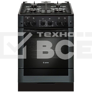 Плита газовая Gefest ПГ 6500-02 0115 черный, конфорок 4 шт, духовка 52 л, 60 см x 85 см x 60 см