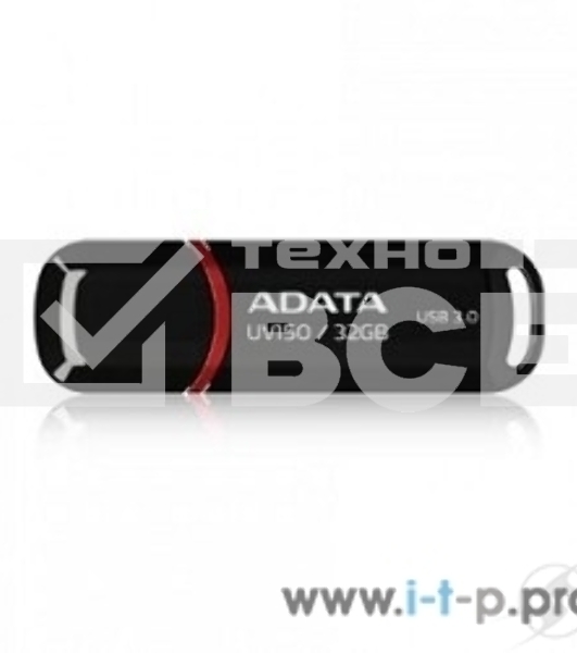 Флеш диск ADATA Flash Drive 32Gb UV150 AUV150-32G-RBK {USB3.0, Black}