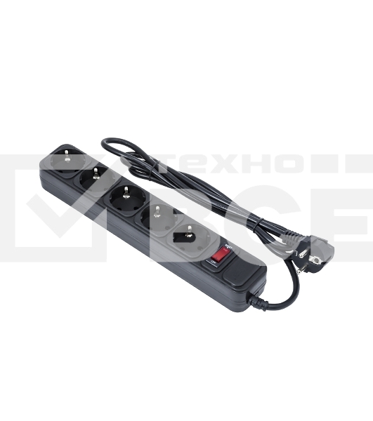 Сетевой фильтр ExeGate EX279181RUS SP-5-10B (5 розеток, 10м, евровилка, черный)