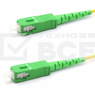 Патч-корд оптический соединительный (SM), 9/125 (OS2), SC/APC-SC/APC, (Simplex), LSZH, 2м