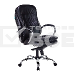 Кресло руководителя Бюрократ T-9950/BLACK-PU сиденье черный, искусственная кожа, крестовина хром, фото8