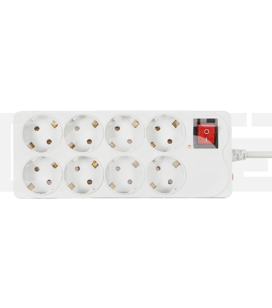 Сетевой фильтр Buro 800SH-3-W 3м (8 розеток) белый (коробка)